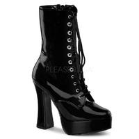Pleaser Shoes Electra-1020 Black Patent