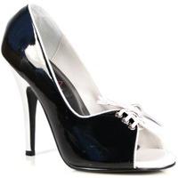 Pleaser Shoes Seduce-216 Black and White