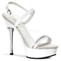 Pleaser Shoes Allure-617 White