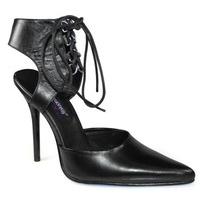 pleaser shoes milan 39 black leather