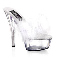 Pleaser Shoes Kiss-201F White