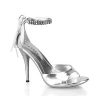 Pleaser Shoes Eclair-53 Silver