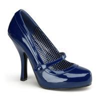 pleaser pinup couture cutiepie 02 blue mary jane court shoes