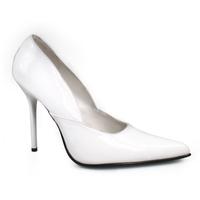 Pleaser Shoes Milan-01 White Patent