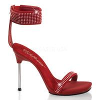 Pleaser Fabulicious Shoes Chic-40 Red Sandals