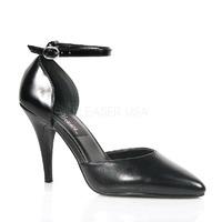 pleaser shoes vanity 402 black leather