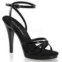 pleaser fabulicious shoes flair 436 black patent