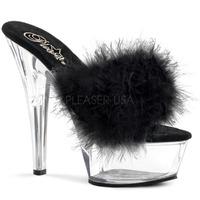 Pleaser Shoes Kiss-201F Black