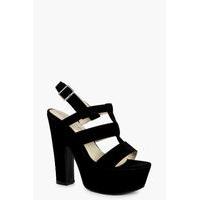 Platform Cage Heels - black