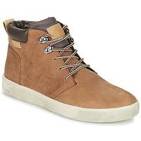 pldm by palladium track mens shoes high top trainers in brown