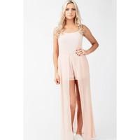 PLAIN OVERLAY PLAYSUIT