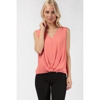 PLEAT HEM BUBBLE BLOUSE