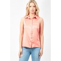 plain sless sateen shirt