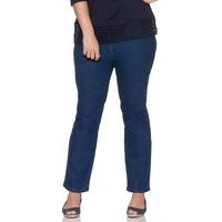 plus ladies everyday straight leg mid wash soft denim jeans mid wash