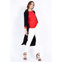 plain longline split duster jacket