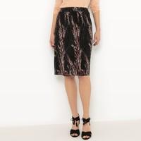 Pleated Knee-Length Skirt