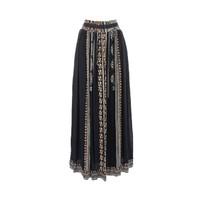 Plain Straight Maxi Skirt