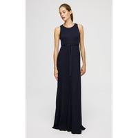 Plissé knit maxi dress