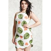 Plus Size Tropical Mini Dress