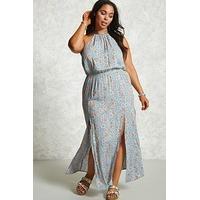 plus size floral maxi dress