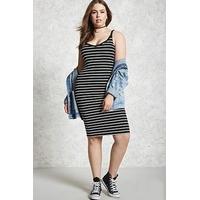 Plus Size Striped Cami Dress