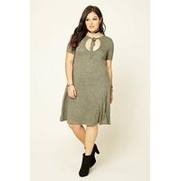 Plus Size Marled T-Shirt Dress