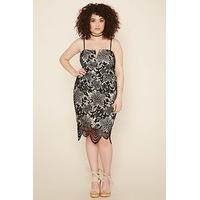 Plus Size Floral Crochet Dress