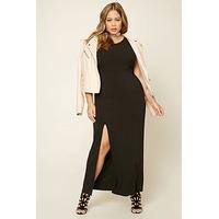 plus size slit maxi dress