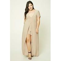 Plus Size Maxi Skort Playsuit