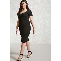 Plus Size Bodycon Henley Dress