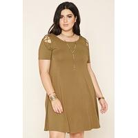 Plus Size Crisscross Dress