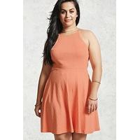 Plus Size Caged Skater Dress