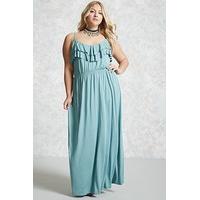 Plus Size Ruffled Maxi Dress