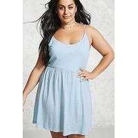 Plus Size Slub Knit Cami Dress