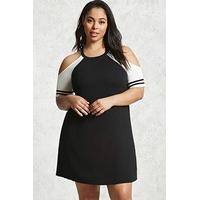 plus size open shoulder dress