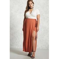 Plus Size Wrap Maxi Skirt