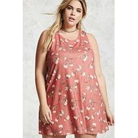 Plus Size Floral Shift Dress