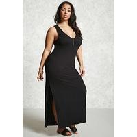 Plus Size V-Neck Maxi Dress