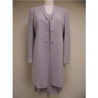 Planet pale grey and lilac acetate dress and jacket, size 10 Planet - Grey - Skirt suit