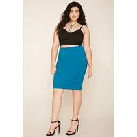 Plus Size Stretch Knit Skirt