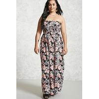 Plus Size Tropical Maxi Dress