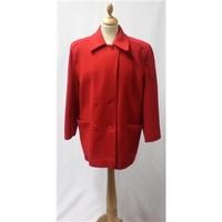 Planet Size 10 Fully Lined Red Woolen Coat. Planet - Size: 10 - Red - Smart jacket / coat