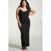 Plus Size Mesh Maxi Dress