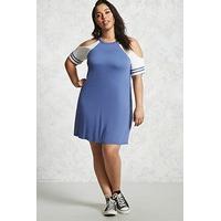 Plus Size Open-Shoulder Dress