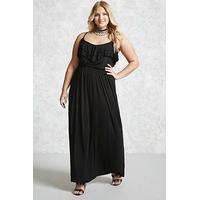 plus size ruffled maxi dress