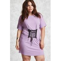 Plus Size Corset T-Shirt Dress