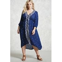 Plus Size Embroidered Dress