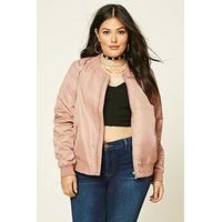 Plus Size Bomber Jacket