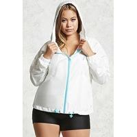 Plus Size Hooded Windbreaker