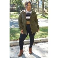 Plus Size Utility Jacket
